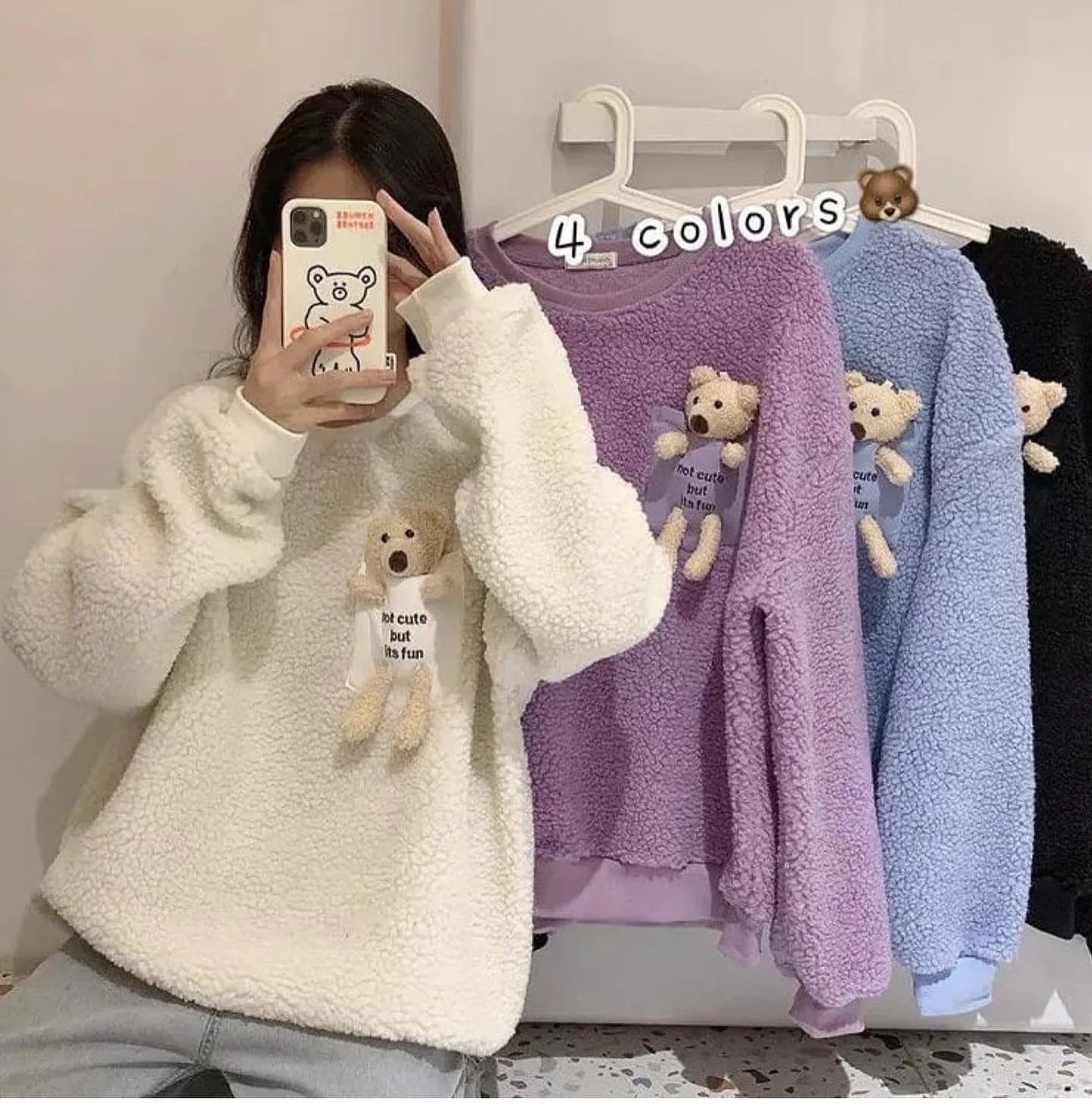 Fleece Teddy Sweatshirt - Image 4