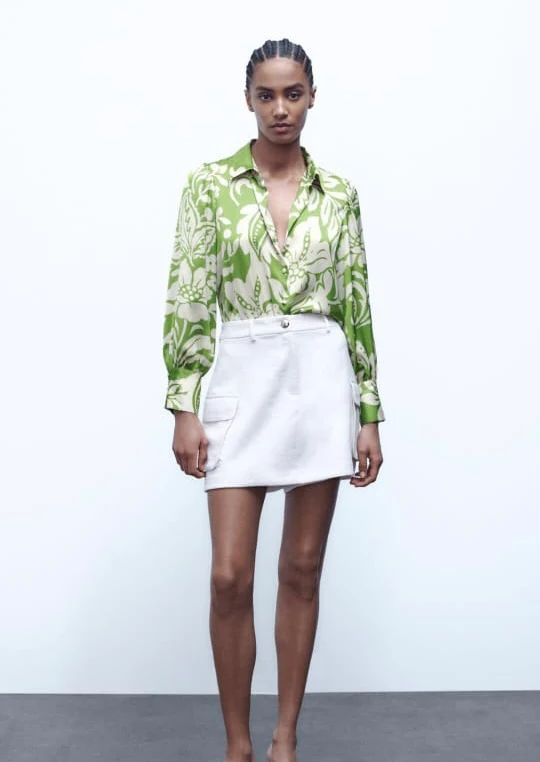Flowy Satin Shirt - Image 5