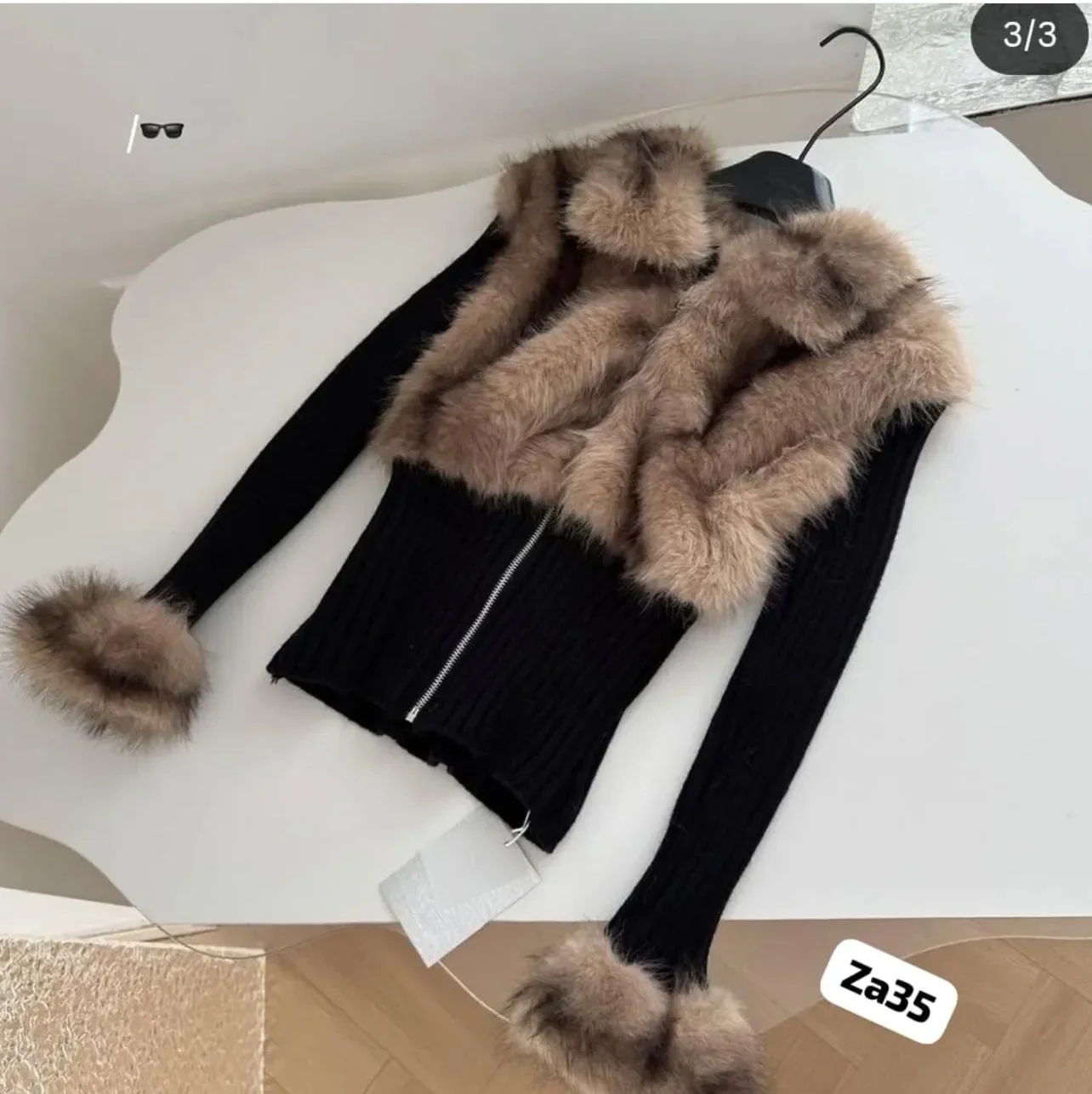 Fur Allure Knit Jacket - Image 4
