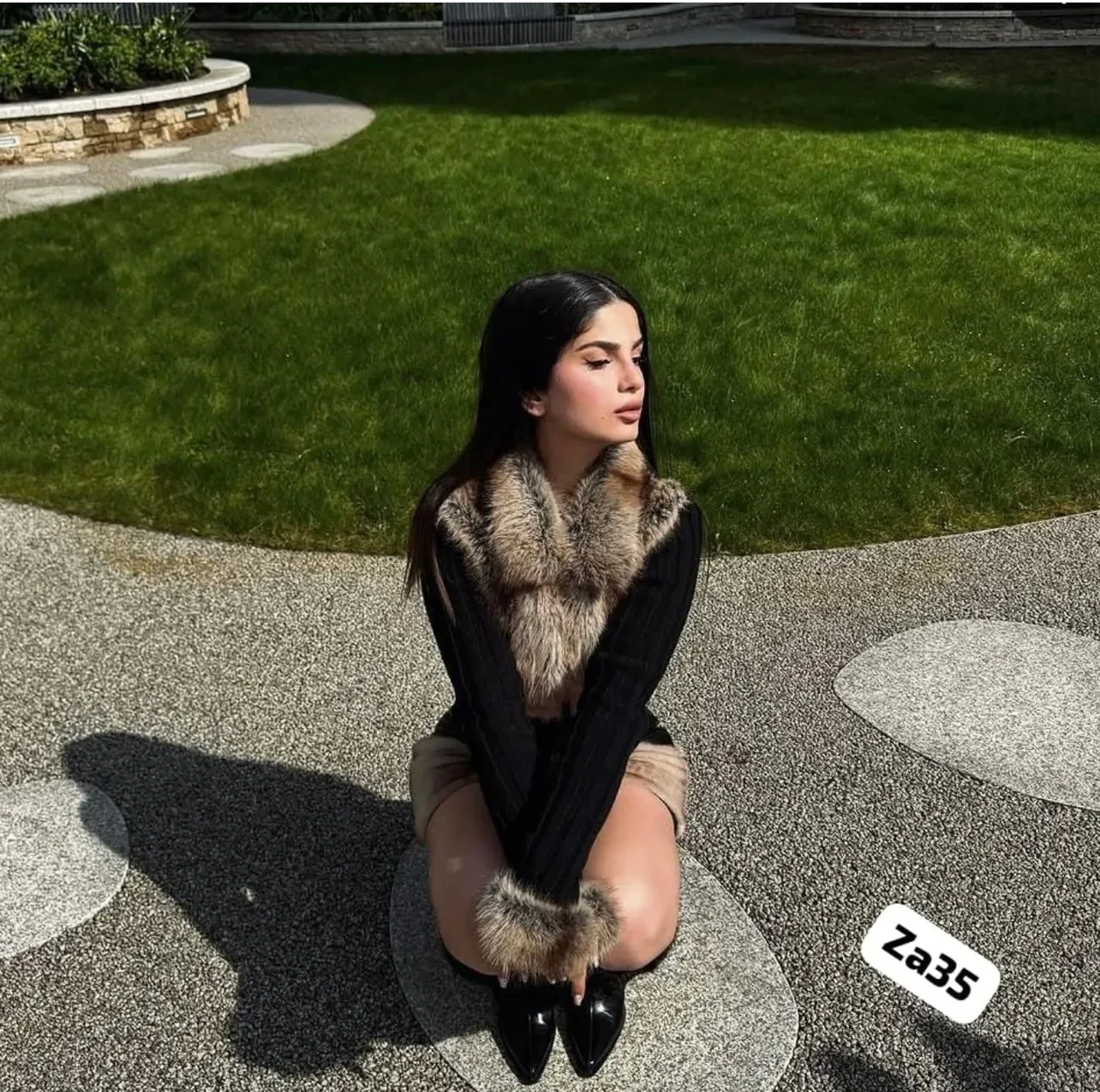Fur Allure Knit Jacket - Image 5