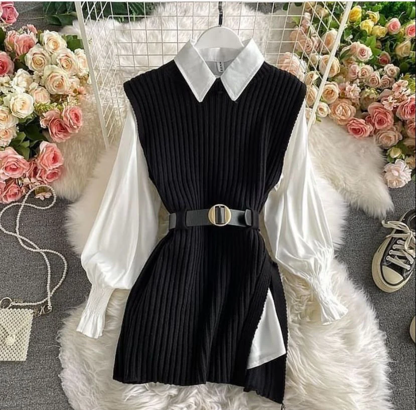 Fushion warm shirt dress - Image 4