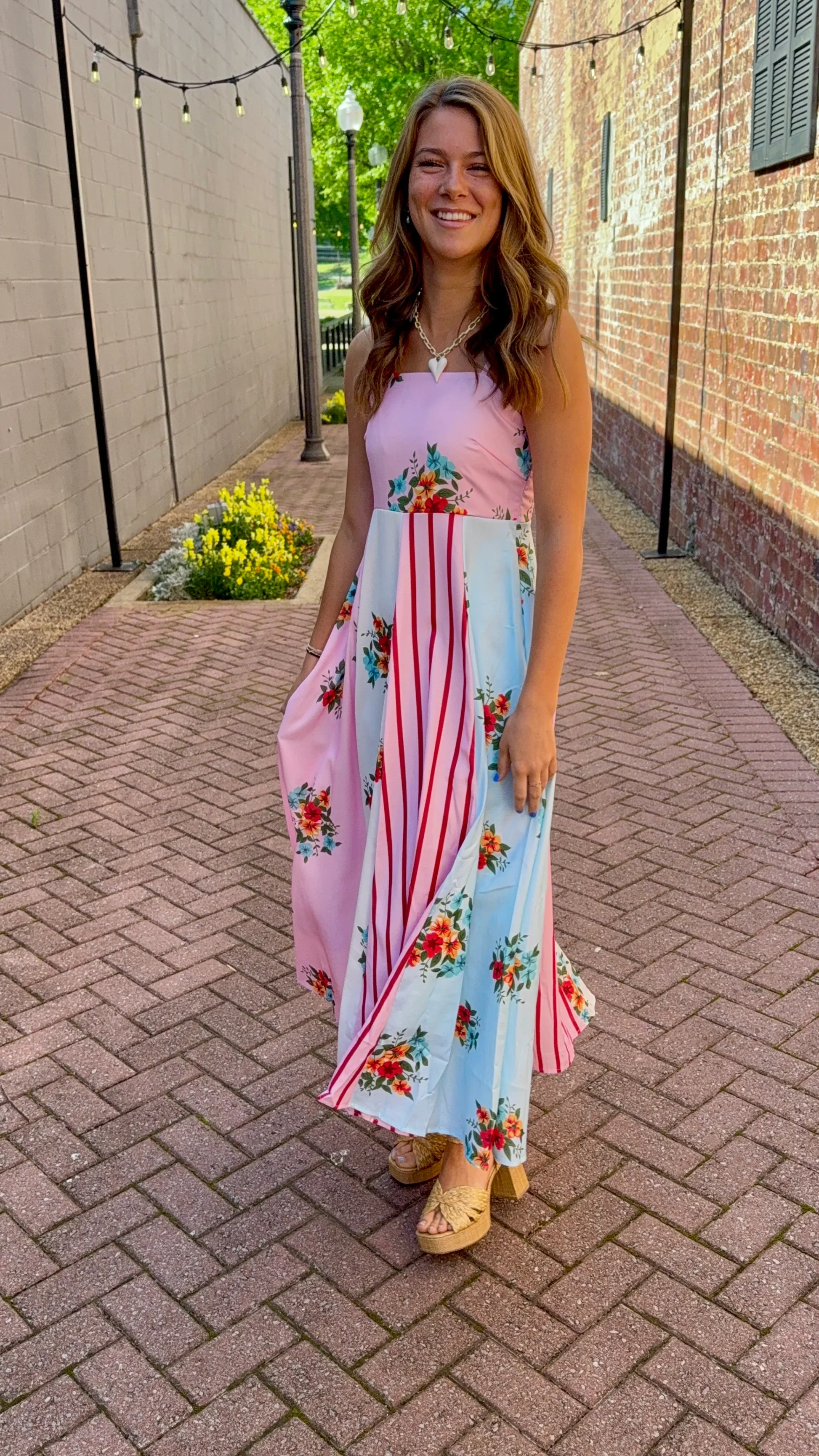 Garden Haze Maxi Dress - Image 3