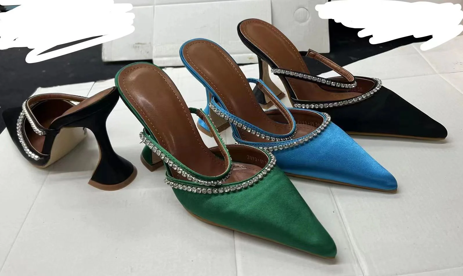 Gilda Crystal Embellished Mules - Image 5