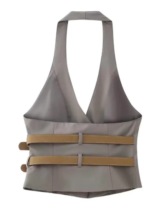 Halter Vest Pants suit set - Image 2