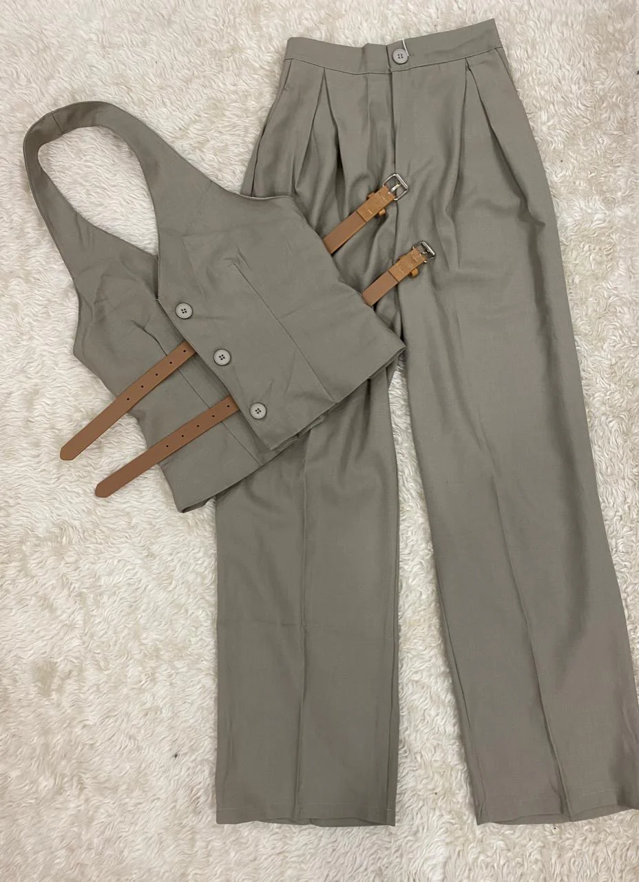 Halter Vest Pants suit set - Image 4
