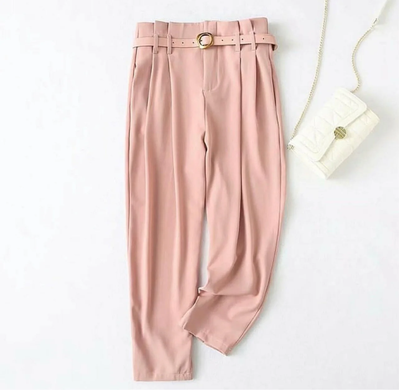 Highwaist belted pants - Image 5