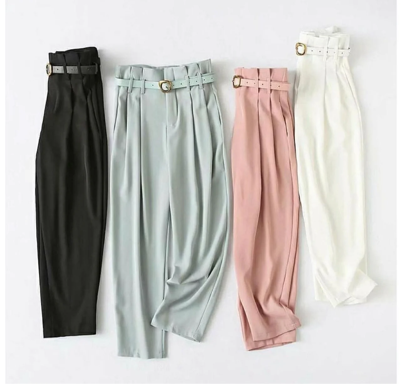 Highwaist belted pants - Image 6