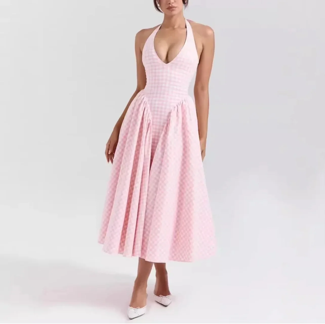 Isba Halter Neck Dress - Image 8