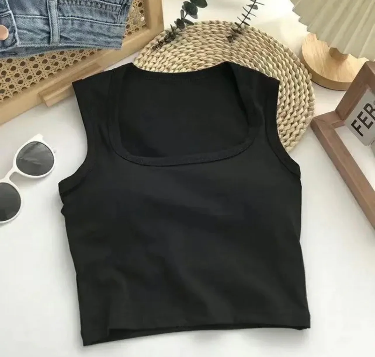 Lovito Tank Tops With Inbuilt Bra - Image 4