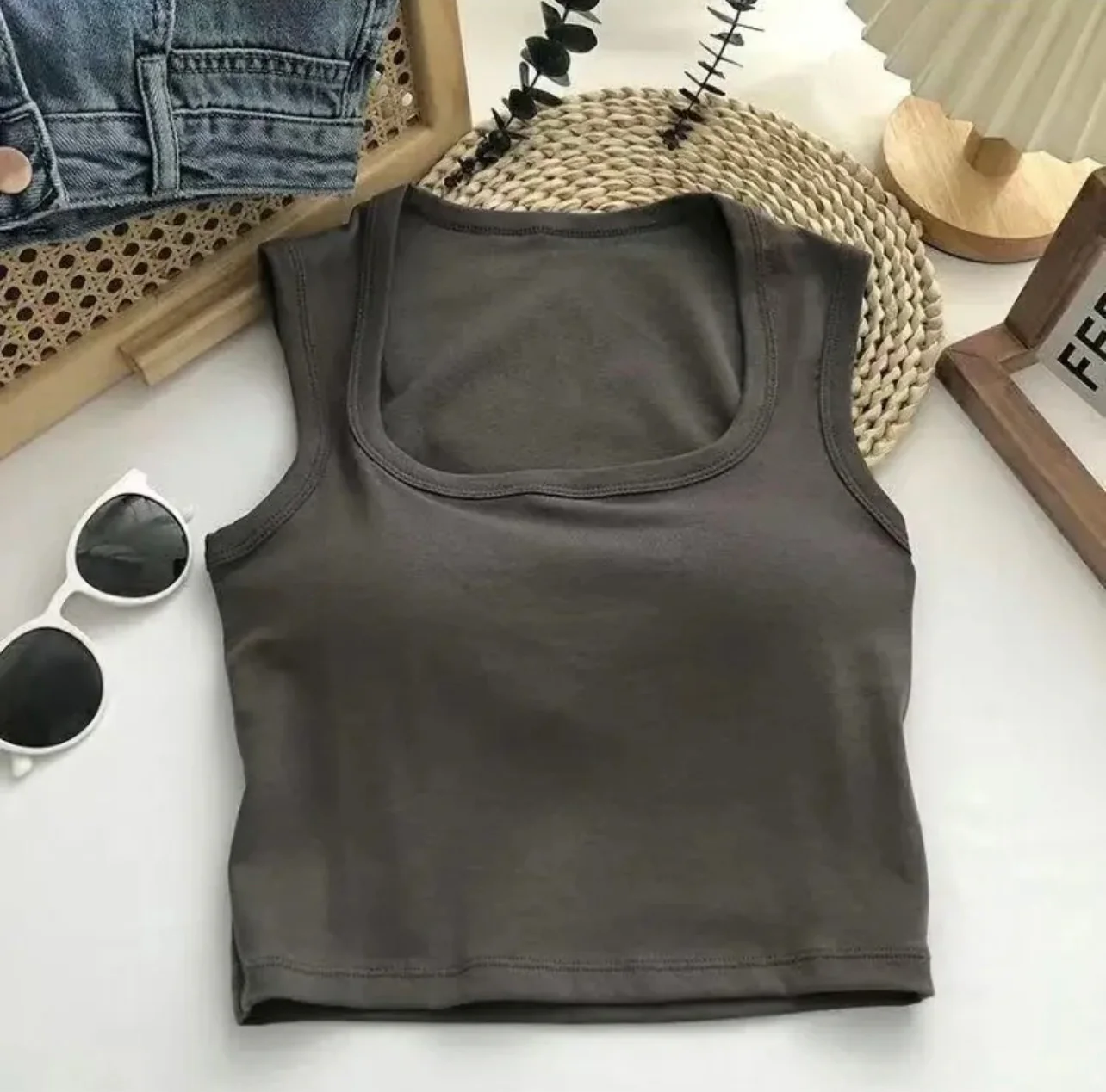 Lovito Tank Tops With Inbuilt Bra - Image 6