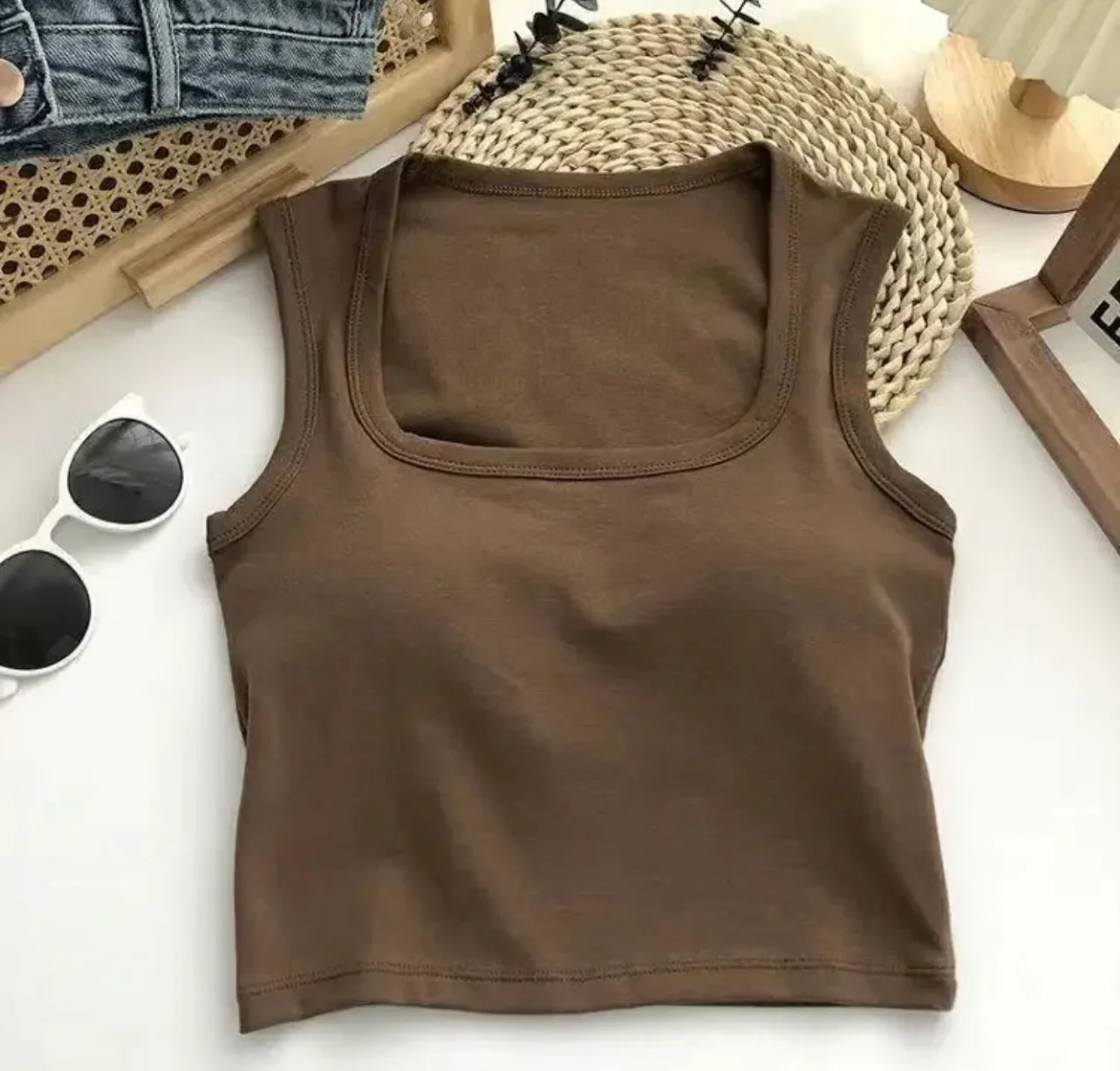 Lovito Tank Tops With Inbuilt Bra - Image 7