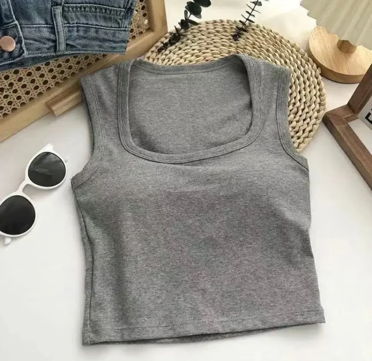 Lovito Tank Tops With Inbuilt Bra - Image 8