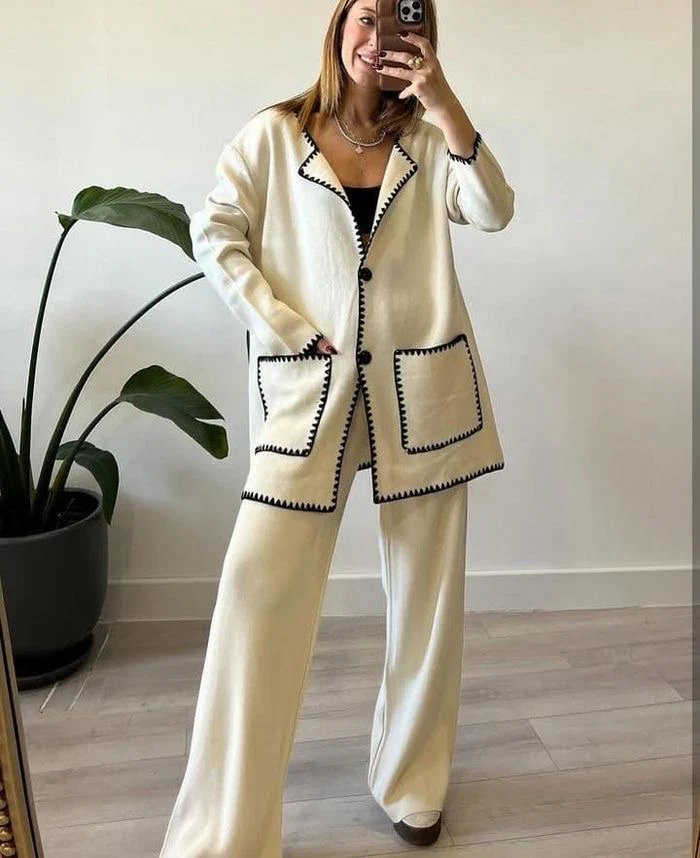 Jara Knitted Warm Cords Set - Image 5