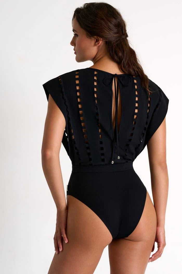 Lazer Cut bodysuit with shorts - Image 3