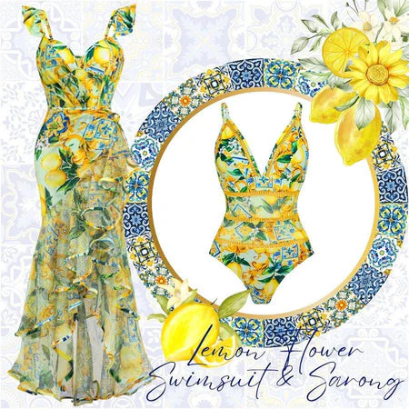 Lemon Ruffle Riviera Swimset - Image 7
