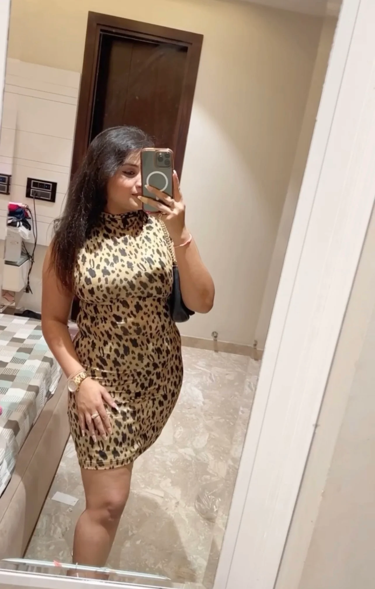 Leopard party wear dress - Image 2