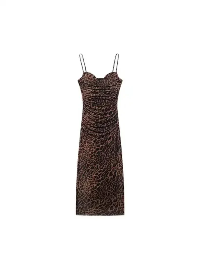 Leopard Print Bodycon Dress - Image 4