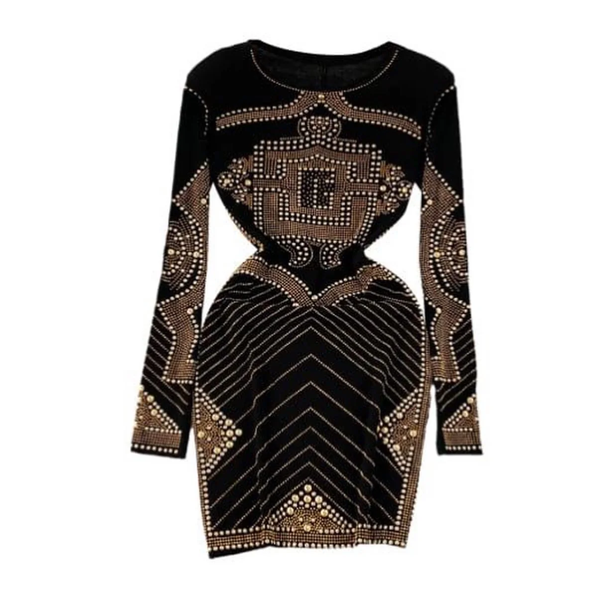 Luxurious Mettalic Beaded Dress - Image 7