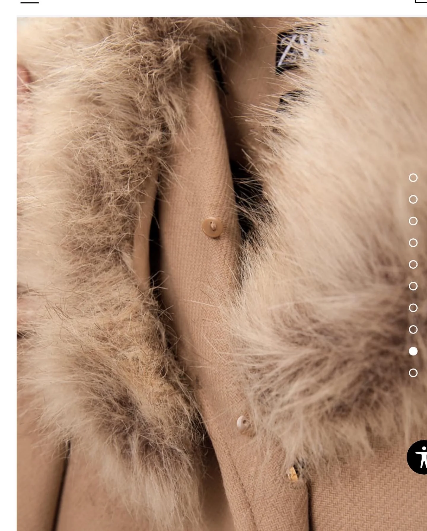 Luxury Coat With Detachable Faux Fur - Image 3