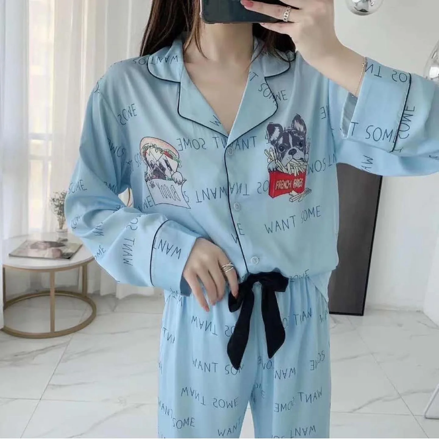 Luxury Satin Silk PJS Set - Image 7