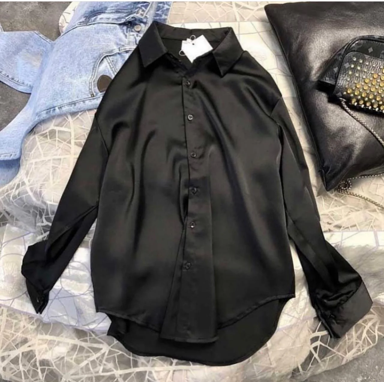 Luxury Satin Silk Shirt - Image 4