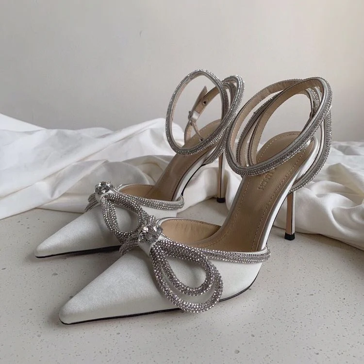 Luxury Satin Bow Heels - Image 12