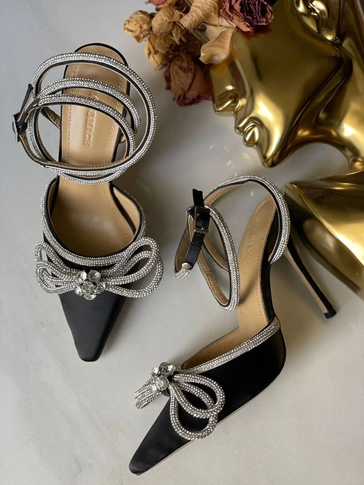 Luxury Satin Bow Heels - Image 4
