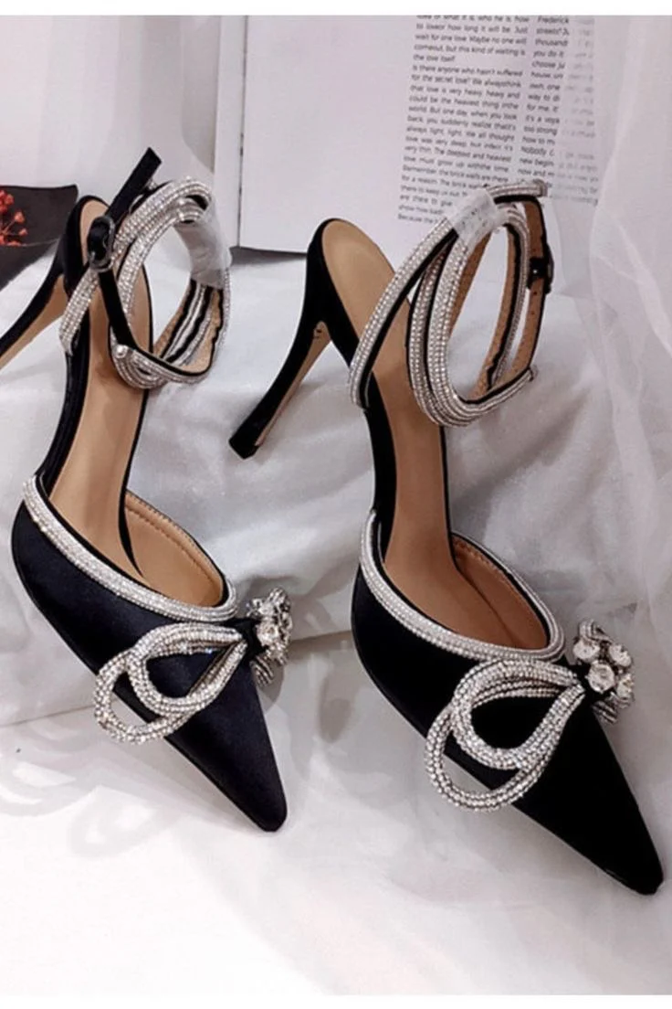 Luxury Satin Bow Heels - Image 5