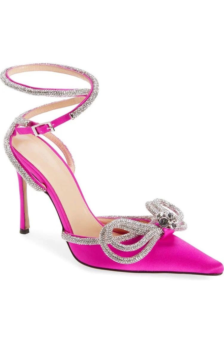 Luxury Satin Bow Heels - Image 9