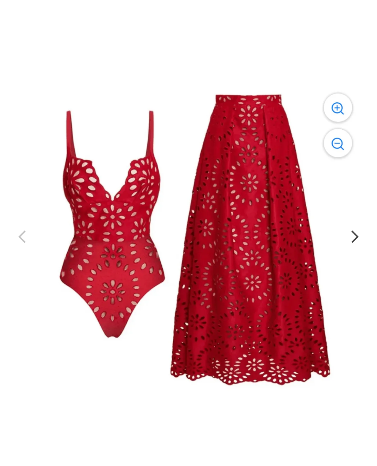 Maio Flower 2 Pc Swimsuit Set (Black) - Image 10
