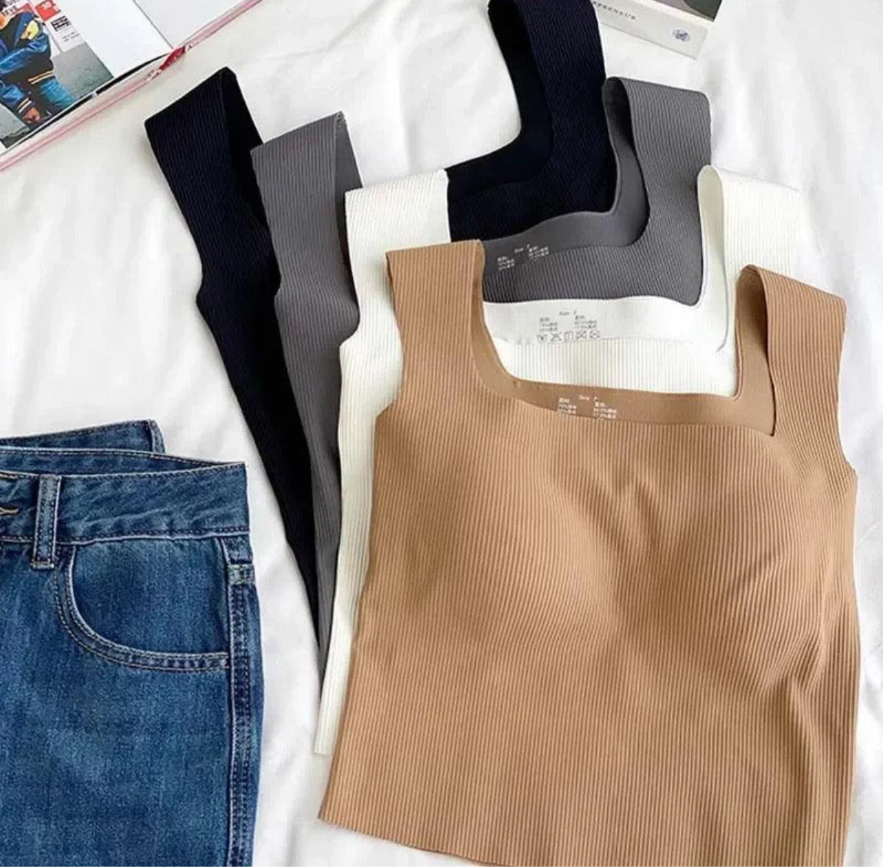 Mia Viral Tank Top with inbuilt bra - Image 10