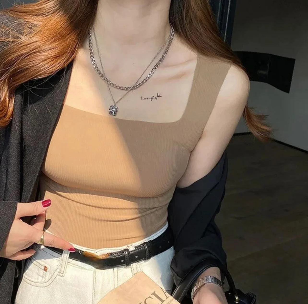 Mia Viral Tank Top with inbuilt bra - Image 3