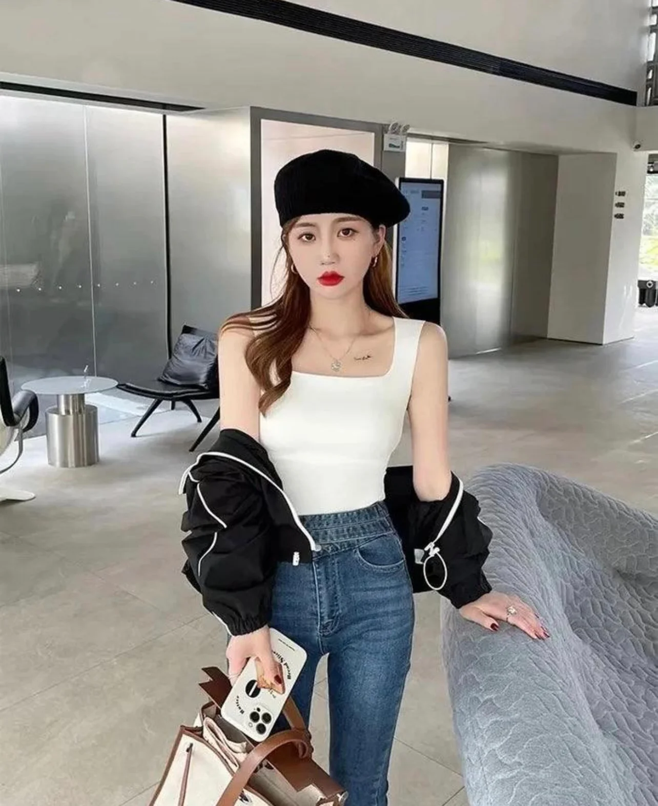Mia Viral Tank Top with inbuilt bra - Image 4