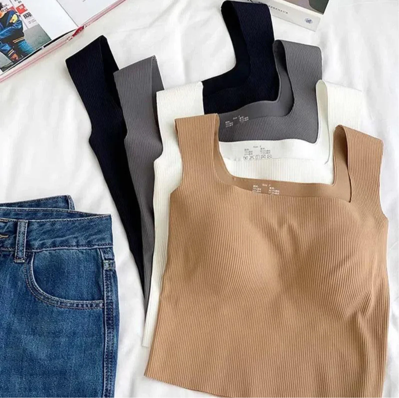 Mia Viral Tank Top with inbuilt bra - Image 9