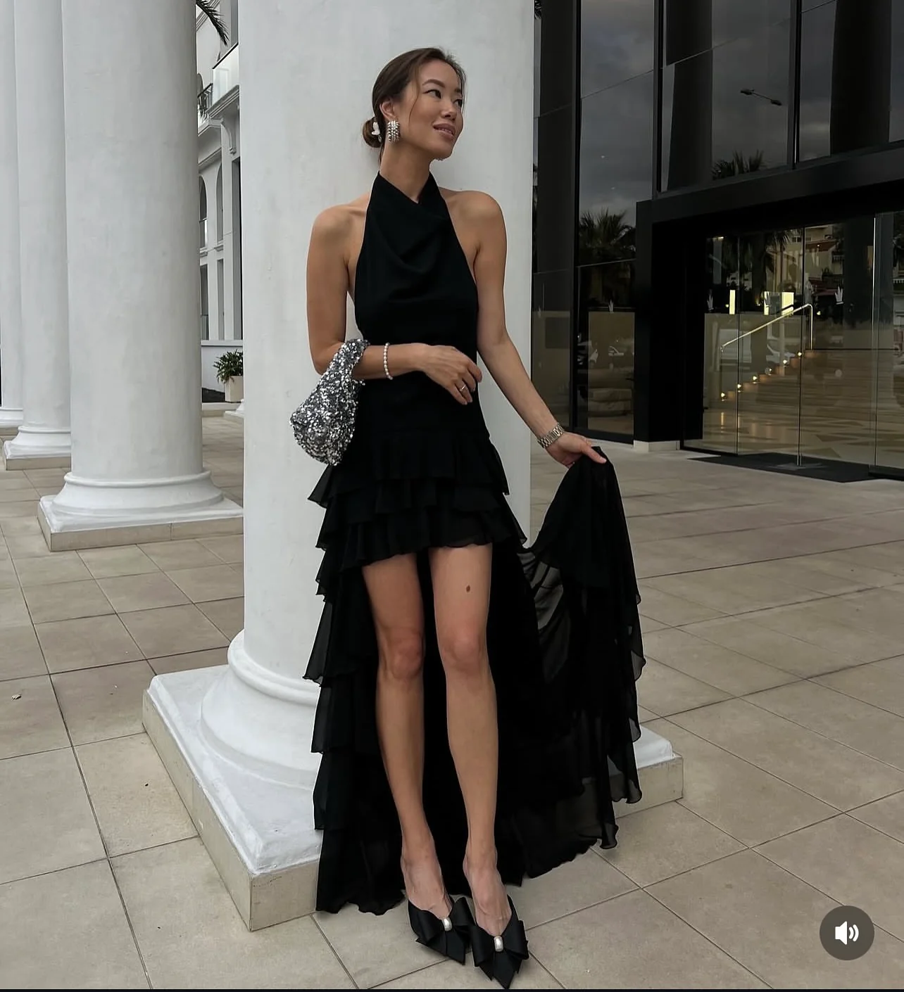 Midnight Muse Ruffle Gown - Image 4