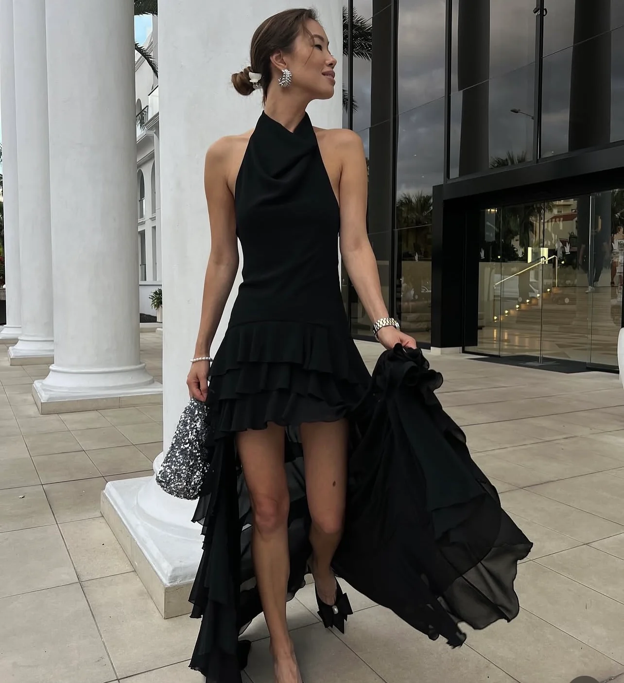 Midnight Muse Ruffle Gown - Image 5