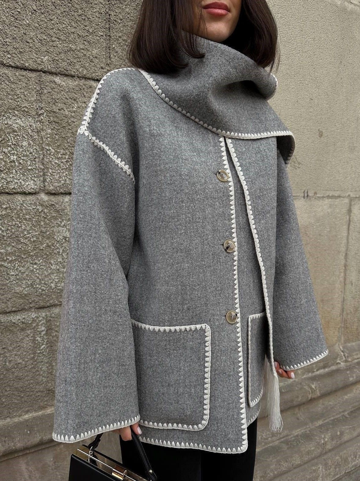 Mihaela Scarf Jacket - Image 4