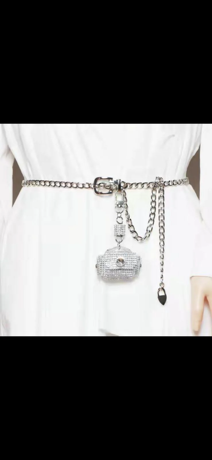 Mini Diamond Chain waist bag