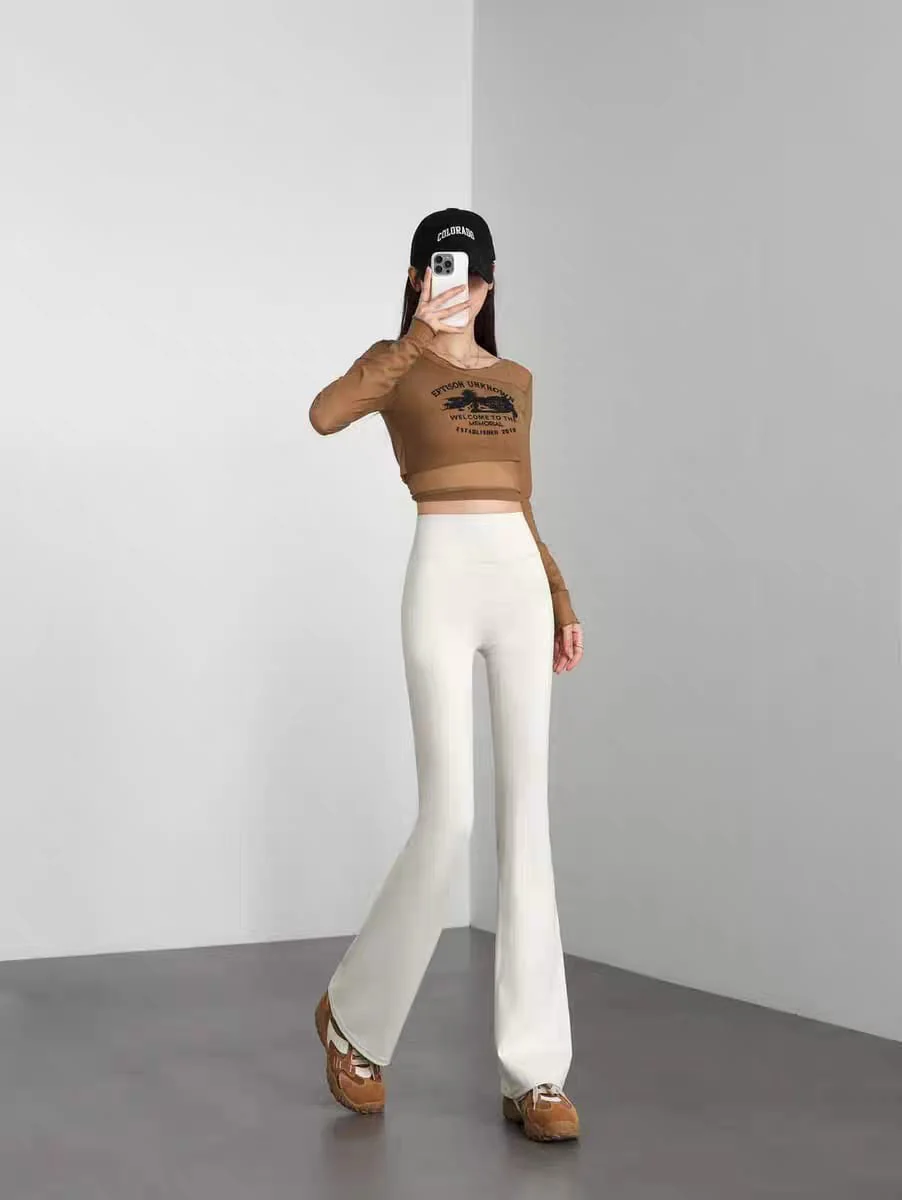 Niona Luxe High Waist Flare Pants - Image 3