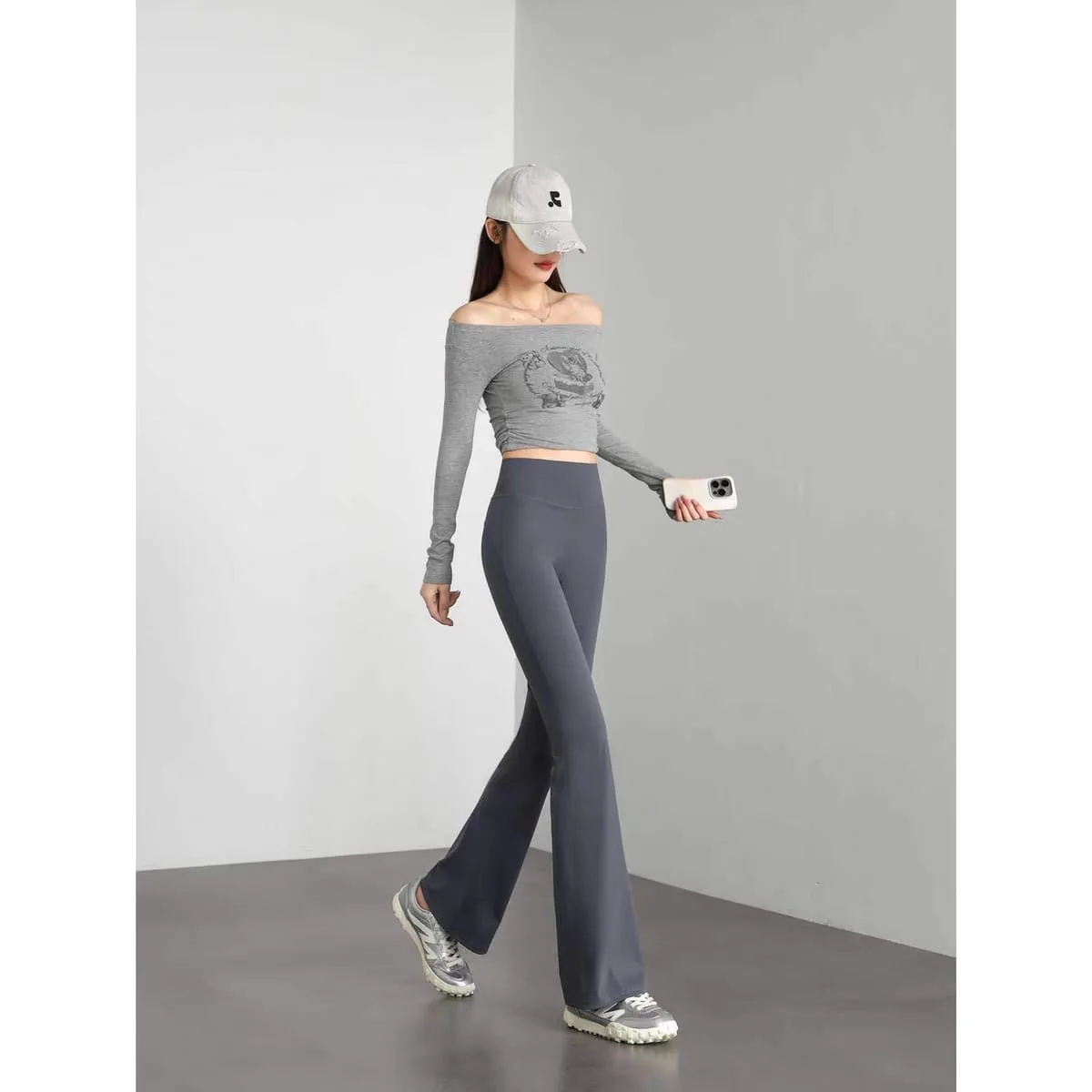 Niona Luxe High Waist Flare Pants - Image 4