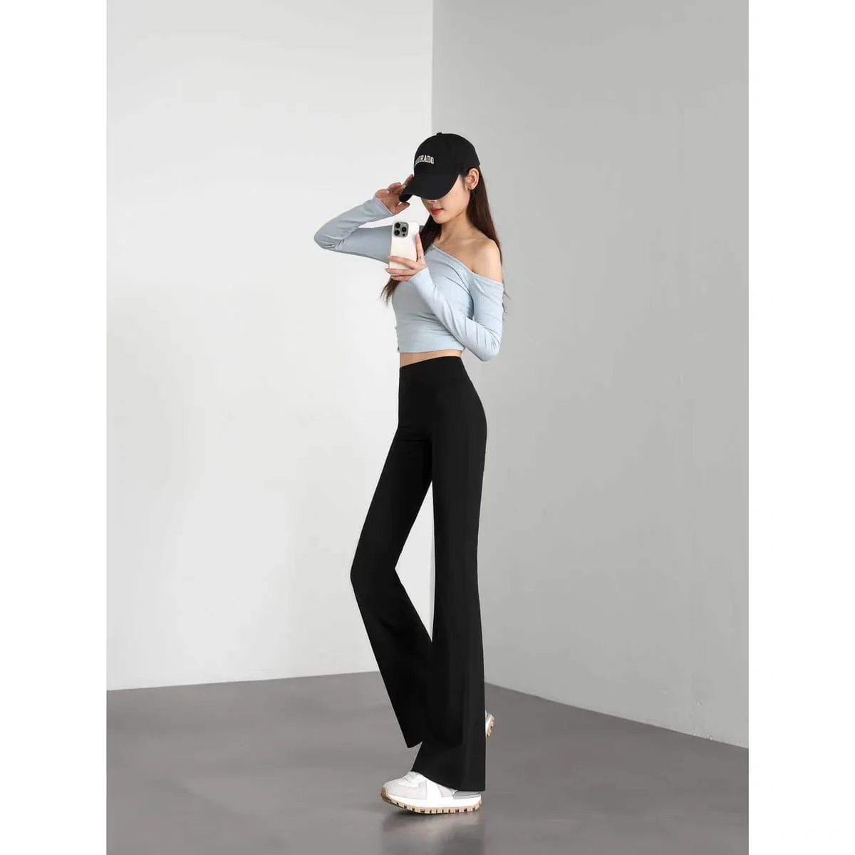 Niona Luxe High Waist Flare Pants - Image 6