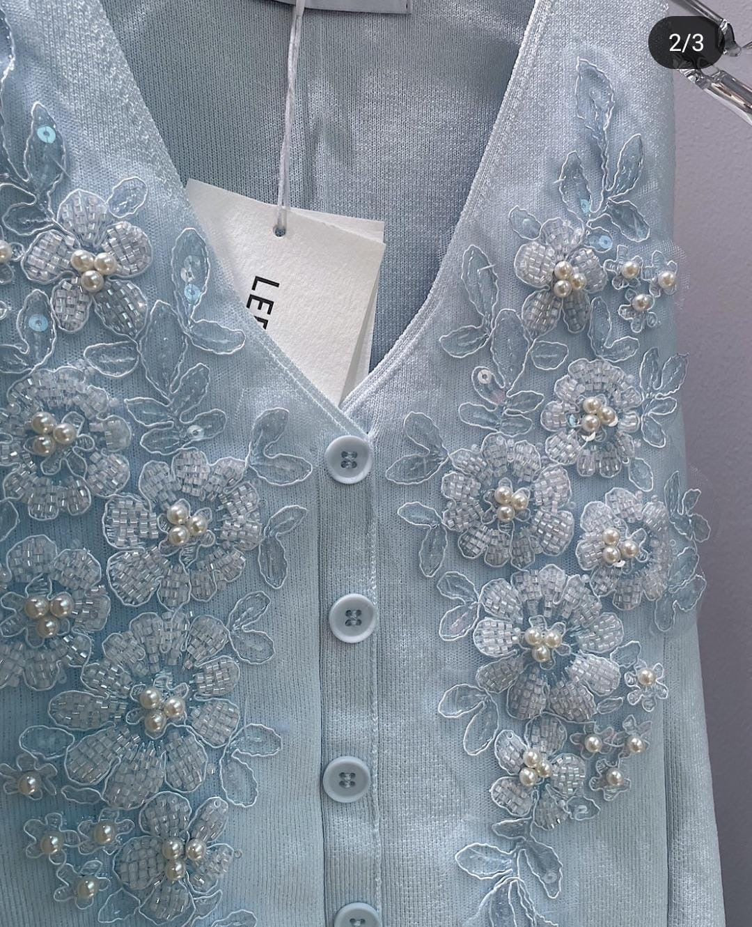 Nira Embriodered Luxe Top - Image 2