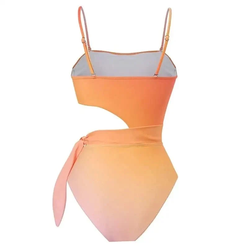 Ombree & floral swimsuit - Image 3