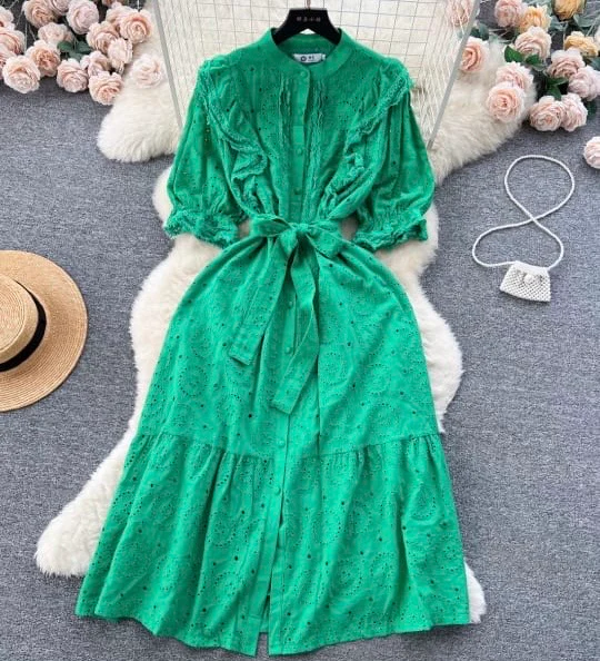 Pamella Luxe Schiffli Dress - Image 2