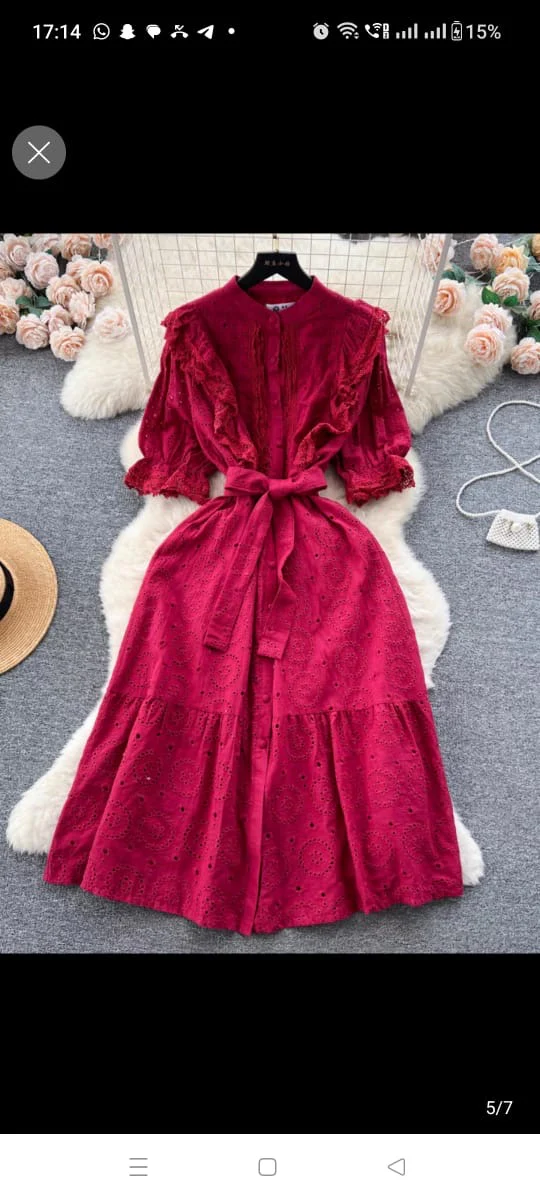 Pamella Luxe Schiffli Dress - Image 7