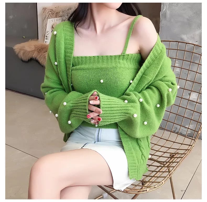 Pearl knitwear two pc set - Image 2