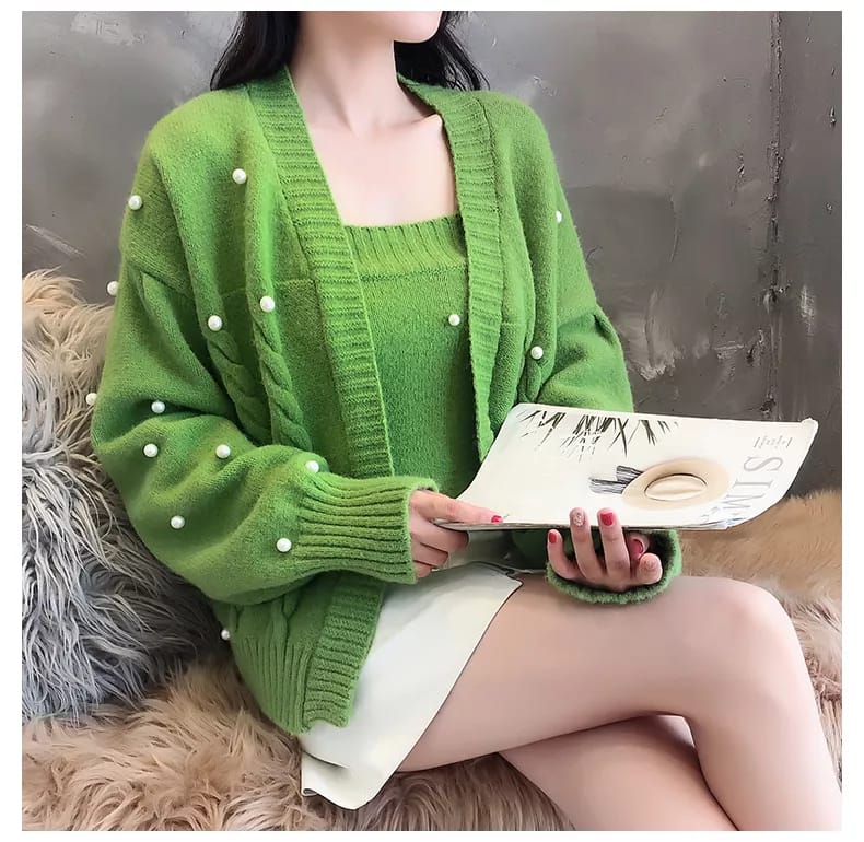Pearl knitwear two pc set - Image 5