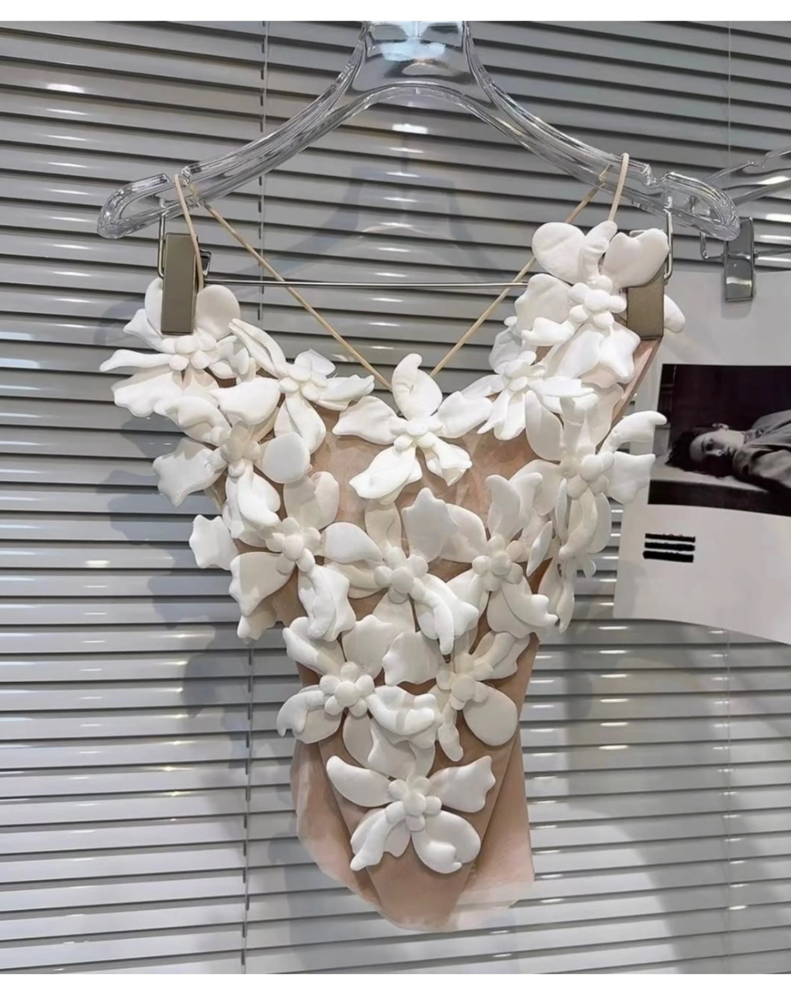 Petal bloom sheer corset top - Image 4