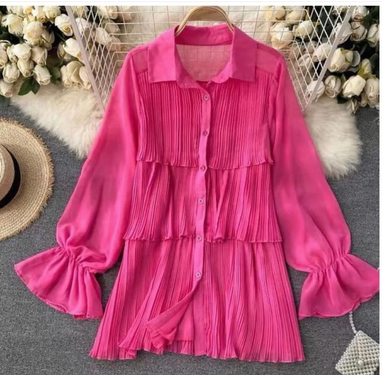 Pleated summer dress - Image 4