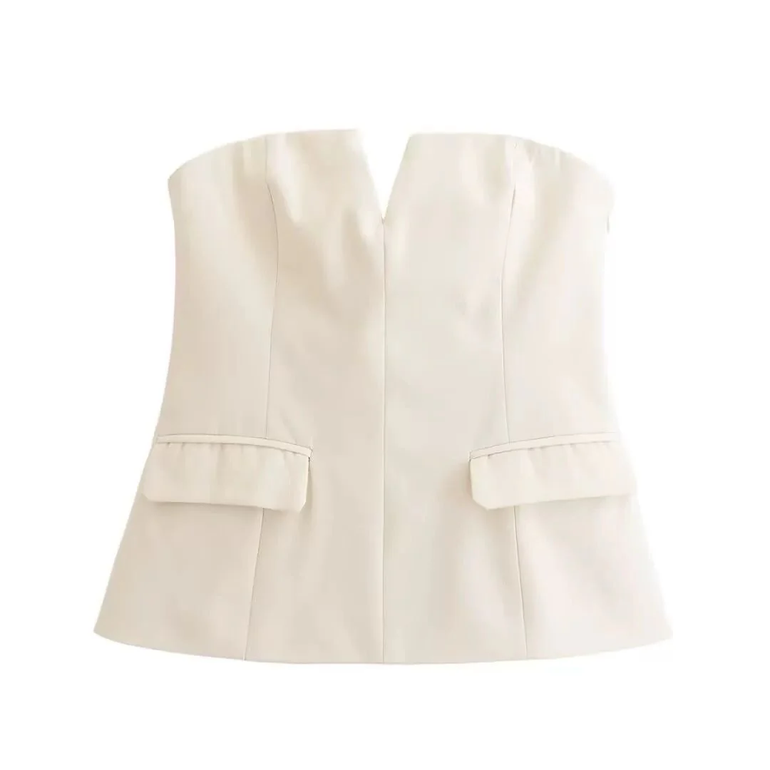 Pocketed Blazer Tube Tops - Image 5